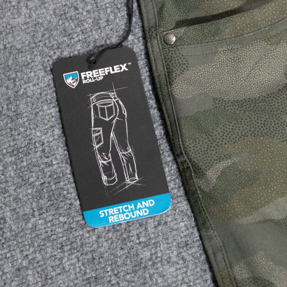 NWT KUHL Freeflex Roll-Up Camo Cargo Pants Womens 12 Kurve UPF50 Hiking Outdoors - Picture 2 of 7